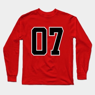 Number 07 Long Sleeve T-Shirt